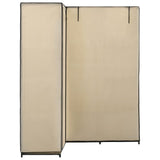 Corner Wardrobe Cream 130x87x169 cm 282451