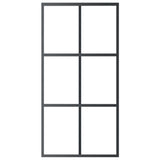 Sliding Door with Hardware Set ESG Glass&Aluminium 102x205 cm 3081949