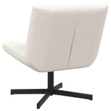 Swivel Chair Cream 63 x 75 x 76 cm Sheepskin 42007335