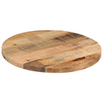ZNTS Table Top Ø 50x2.5 cm Round Solid Wood Rough Mango 370004