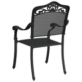 Garden Chair 2 pcs Black 55 x 56.5 x 91cm Aluminium 42002379