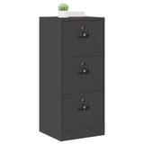 File Cabinet Black 45.5 x 42 x 106.5 cm Cold-Rolled Steel 891616