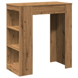 Bar Table with Racks Artisan Oak 95x47x103.5 cm Engineered Wood 854390