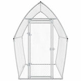 Chicken Cage Silver 200x105x182 cm Galvanised Steel 172555