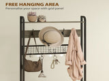 5-In-1 Industrial-Style Hallway Tree - Grey/Black T3398P377980