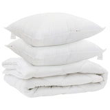 All-season Duvet with Pillow 3 pcs White Microfiber 3377621