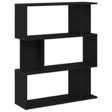 Bookcase Black Oak 80x24x96 cm Engineered Wood 862394