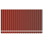 Retractable Awning Manual Multicolour Stripe 400x200 cm Fabric 3329806