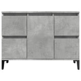 Sink Cabinet Concrete Grey 80x33x60 cm Engineered Wood 857128
