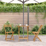 Folding Garden Table 60x60x75 cm Solid Acacia Wood 313595