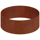 Garden Planter Rusty 90 x 90 x 20 cm Weathering Steel 873654