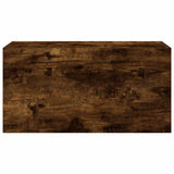 Bathroom Wall Cabinet Smoked Oak 60x25x30 cm Engineered Wood 860062