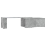 ZNTS Coffee Table Concrete Grey 150x50x35 cm Engineered Wood 801341