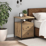 Bedside Cabinet Artisan Oak 44x45x60 cm Engineered Wood 857256