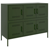 Sideboard Olive Green 100.5x39x79 cm Steel 843100
