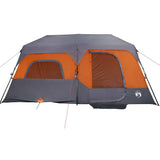 Family Tent 9-Person Grey and Orange Quick Release Waterproof 94300
