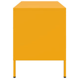 TV Cabinets 2 pcs Mustard Yellow 68x39x50.5 cm Steel 843001