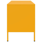 TV Cabinets 2 pcs Mustard Yellow 68x39x50.5 cm Steel 843001