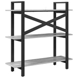 Bookshelf Grey Sonoma 100 x 33.5 x 102 cm Engineered Wood 883949