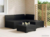 3-Seater Garden Sofa Rattan Look PP Anthracite 8011884