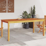 Dining Table Brown Solid acacia wood Large Durable Dining Table 366371