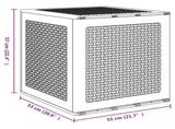 Storage Box Light Grey 55 x 53 x 57 cm Polypropylene 870582