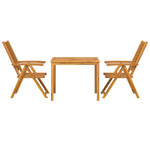 Garden Dining Set 3 pcs Brown 90 x 90 x 74 cm Solid acacia wood 3154121