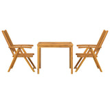 Garden Dining Set 3 pcs Brown 90 x 90 x 74 cm Solid acacia wood 3154121