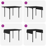 Extendable Dining Table 120 x 81.5 x 75 cm Engineered Wood 8006115