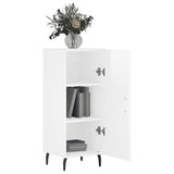 Sideboard High Gloss White 34.5x34x90 cm Engineered Wood 828558