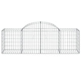 Arched Gabion Baskets 3 pcs 200x50x60/80 cm Galvanised Iron 3146279