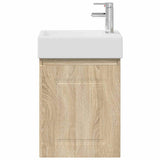 Bathroom Vanity Unit with Tap Sonoma Oak 45.5 x 22.5 x 84 cm 889473