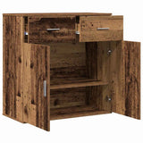 Sideboard with Drawer Old Wood 78 x 38 x 80 cm Engineered Wood 871675