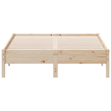 Bed Frame without Mattress 140x190 cm Solid Wood Pine 842714
