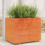 Garden Planter Wax Brown 90x60x72 cm Solid Wood Pine 3282646
