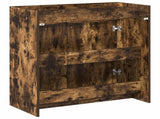 Bathroom Under Sink Cabinet Smoked Oak 78.5 x 37.5 x 81 cm 890788