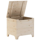 Storage Box with Lid RANA 60x49x54 cm Solid Wood Pine 4002335