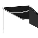 Manual Retractable Awning with Blind 3.5x2.5m Anthracite 3069279