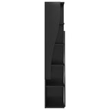 Corner Cabinet 27.5x27x140cm Engineered Wood Black 889866