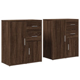 Sideboards 2 pcs Brown Oak 60x31x70 cm Engineered Wood 3276566