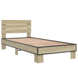 Bed Frame with Headboard Sonoma Oak 80 x 200 cm Engineered Wood 8009089