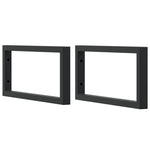 Basin Shelf Wall Mounted Steel and Solid Wood Beech 3302425