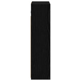 Bathroom Mirror Cabinet Black Oak 43 x 16 x 62.5 cm 889136