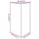 Garden Planter Triangular 50x43x75 cm Stainless Steel 851179