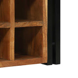 Wine Rack Brown and Black 35 x 35 x 39 cm Solid Acacia Wood 4016756