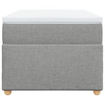 Box Spring Bed with Mattress Light Grey 90x200 cm Fabric 3285345