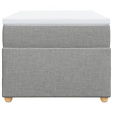 Box Spring Bed with Mattress Light Grey 90x200 cm Fabric 3285345
