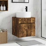 Wall-mounted Sink Vanity Smoked Oak 49 x 44.5 x 65.5 cm 890627