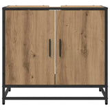 Bathroom Sink Cabinet with Storage Artisan oak 65 x 33 x 60 cm 883615