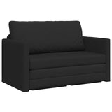 2-Seater Folding Sofa Bed Black 124 x 71 x 78 cm Fabric 42030514
